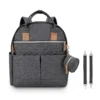 Fashionable 15 inch Diaper backpack Grey