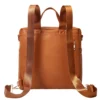 Fashionable PU Leather Diaper Backpack Back