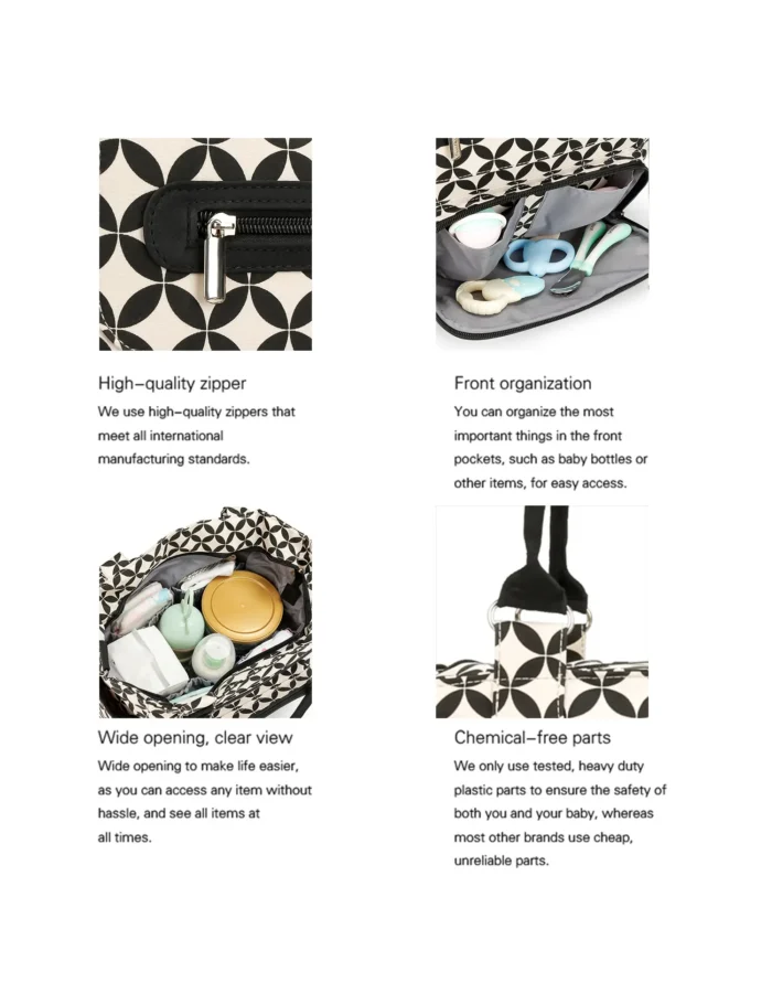 Fashionable Set Diaper Bags function